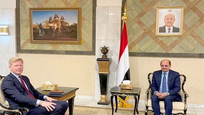 الزنداني مع المبعوث الأممي لليمن
